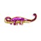 Pat Apathosaurus Dinosaur Sequin Applique/Patch - Purple - Small